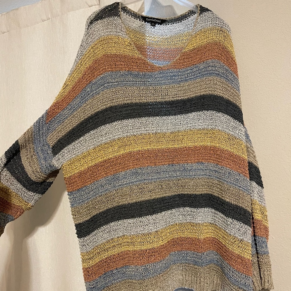 Oversized striped top